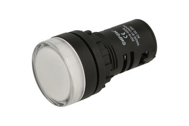 Indicator; AD16-22DS/W-24; 22mm; LED 24V backlight; white; screw; black; IP40; 38mm; Onpow; RoHS Indicator; AD16-22DS/W-24; 22mm; LED 24V backlight; white; screw; black; IP40; 38mm; Onpow; RoHS
