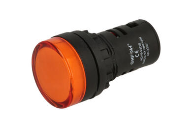 Indicator; AD16-22DS/O-230VAC; 22mm; LED 230V backlight; orange; screw; black; IP40; 38mm; Onpow; RoHS Indicator; AD16-22DS/O-230VAC; 22mm; LED 230V backlight; orange; screw; black; IP40; 38mm; Onpow; RoHS