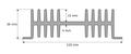 Radiator; A4129; 3,24kg/m; H; 120mm; 36mm; Kęty; RoHS Radiator; A4129; 3,24kg/m; H; 120mm; 36mm; Kęty; RoHS