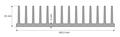 Radiator; A4291; 4,99kg/m; żebrowany; 165,5mm; 35mm; Kęty; RoHS Radiator; A4291; 4,99kg/m; żebrowany; 165,5mm; 35mm; Kęty; RoHS