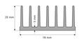 Radiator; A5723; 2,492kg/m; żebrowany; 78mm; 35mm; Kęty; RoHS Radiator; A5723; 2,492kg/m; żebrowany; 78mm; 35mm; Kęty; RoHS