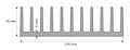 Radiator; A5724; 4,03kg/m; żebrowany; 124mm; 35mm; Kęty; RoHS Radiator; A5724; 4,03kg/m; żebrowany; 124mm; 35mm; Kęty; RoHS