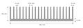 Radiator; C26260; 12,635kg/m; żebrowany; 262mm; 60mm Radiator; C26260; 12,635kg/m; żebrowany; 262mm; 60mm
